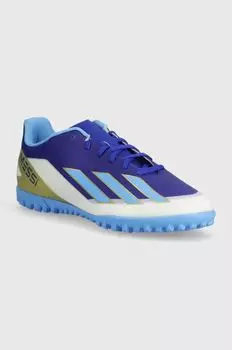 Футбольные бутсы для газона X Crazyfast Club adidas Performance, синий