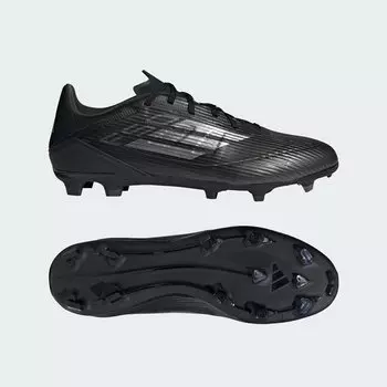 Футбольные бутсы для игры на разных покрытиях F50 League Adidas, цвет Core Black/Iron Metallic/Gold Metallic