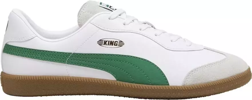 Футбольные бутсы для игры в помещении Puma King 21, белый/зеленый
