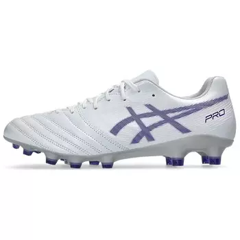 Футбольные бутсы DS Light X-FLY Pro 2 мужские низкие белые/фиолетовые Asics