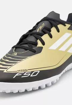 Футбольные бутсы F50 CLUB TF MESSI adidas, золото