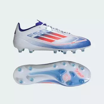 Футбольные бутсы F50 Elite с искусственной травой Adidas, цвет Cloud White/Solar Red/Lucid Blue