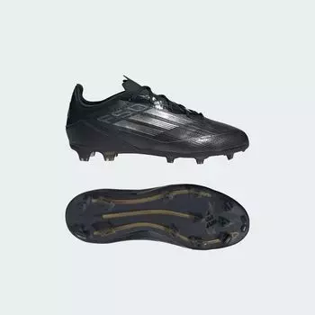 Футбольные бутсы F50 Pro для твердого грунта Adidas, цвет Core Black/Iron Metallic/Gold Metallic