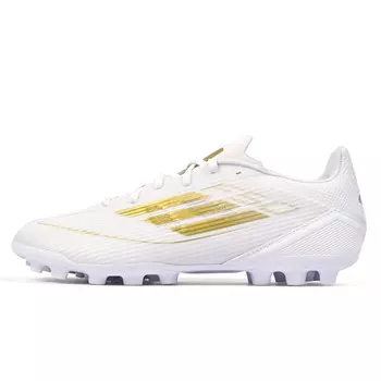 Футбольные бутсы F50 унисекс с низким верхом золотисто-белые Adidas