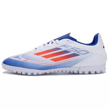 Футбольные бутсы F50 унисекс с низким верхом, синие/белые/оранжевые Adidas