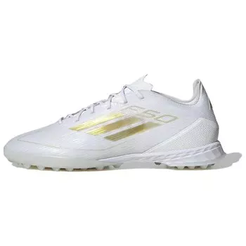 Футбольные бутсы F50 унисекс с низким верхом белые/золотые Adidas
