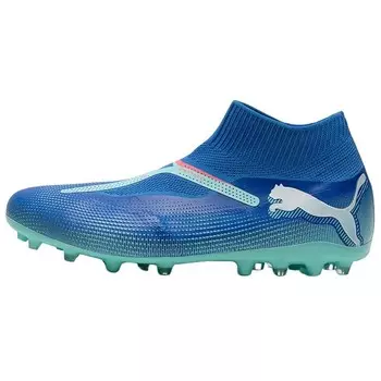 Футбольные бутсы FUTURE 7 MATCH мужские, среднего размера, синие Puma