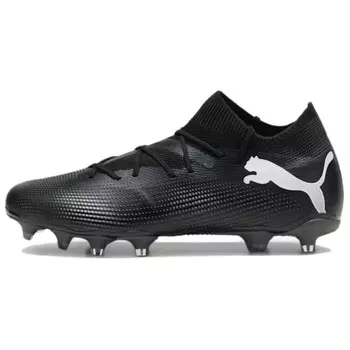 Футбольные бутсы FUTURE 7 MATCH мужские низкие черные/белые Puma