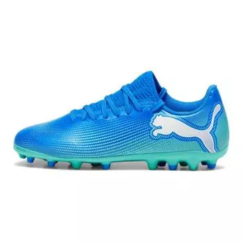 Футбольные бутсы FUTURE 7 PLAY Kids, низкие, синие/белые Puma, синий/белый