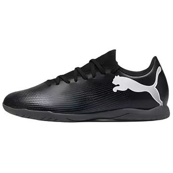 Футбольные бутсы FUTURE 7 PLAY мужские низкие черные - белые Puma
