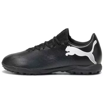 Футбольные бутсы FUTURE 7 PLAY мужские низкие черные/белые Puma