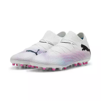 Футбольные бутсы FUTURE 7 PRO MG мужские PUMA White Black Poison Pink