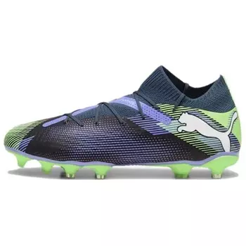 Футбольные бутсы FUTURE 7 PRO мужские, среднего размера, синий/зеленый Puma