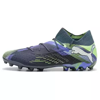 Футбольные бутсы FUTURE 7 ULTIMATE мужские низкие синий/зеленый Puma