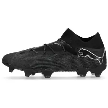Футбольные бутсы FUTURE 7 ULTIMATE унисекс с низким верхом, черные/серебристые Puma
