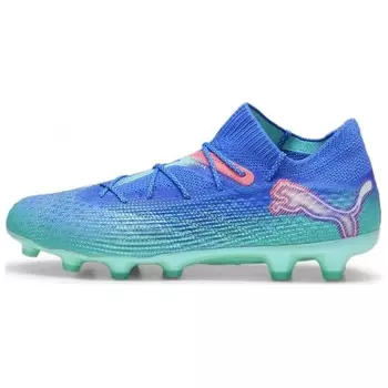 Футбольные бутсы FUTURE 7 ULTIMATE унисекс с низким верхом бирюзового цвета Puma
