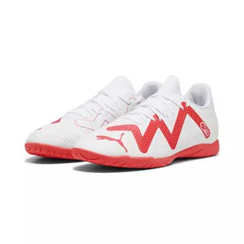 Футбольные бутсы FUTURE PLAY IT мужские PUMA White Fire Orchid Red