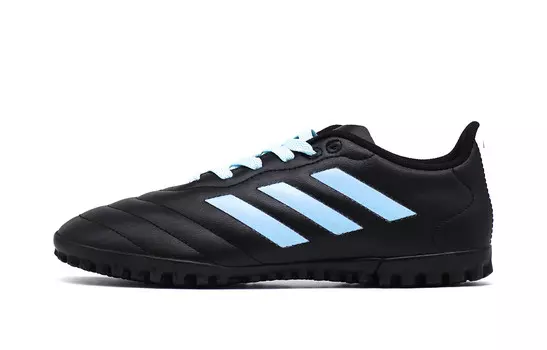 Футбольные бутсы GOLETTO VII унисекс с низким верхом, черные/синие Adidas