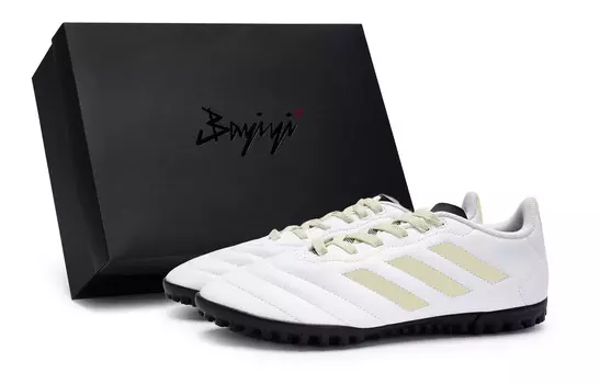 Футбольные бутсы GOLETTO VII унисекс с низким верхом бежево-желтого цвета Adidas