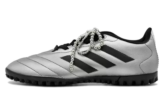 Футбольные бутсы GOLETTO VII унисекс с низким верхом, черный/серебряный Adidas