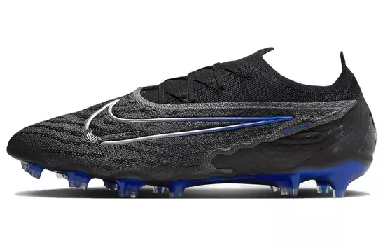 Футбольные бутсы Gripknit Phantom GX Elite FG Black Hyper Royal Nike