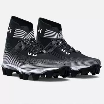Футбольные бутсы Highlight Franchise Jr. для мальчиков в черном/белом цвете Under Armour
