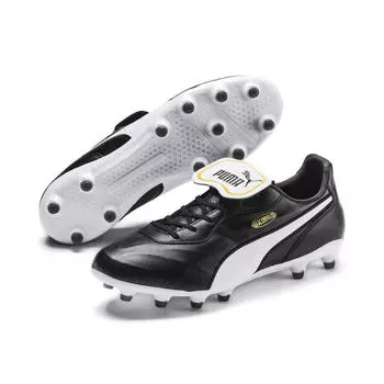Футбольные бутсы Puma King Top FG, бело-черный