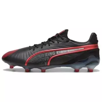 Футбольные бутсы King Ultimate для мужчин с низким верхом, черные/красные Puma