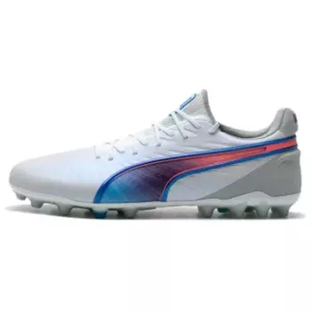 Футбольные бутсы King Ultimate мужские с низким верхом белые/синие Puma