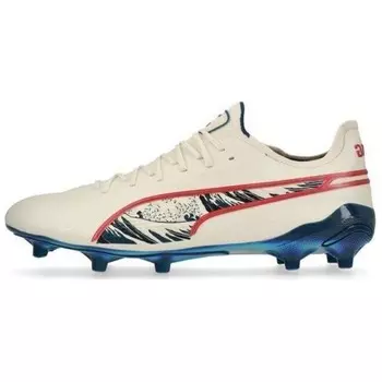 Футбольные бутсы King Ultimate Unisex Low-top Белый/Красный/Синий Puma