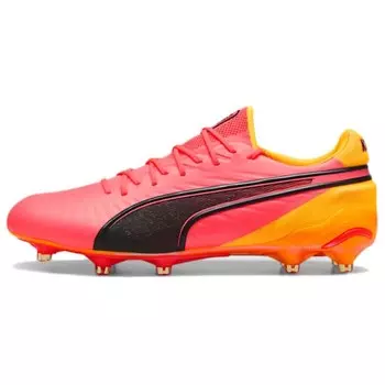 Футбольные бутсы King Ultimate унисекс с низким верхом желтые/красные/черные Puma