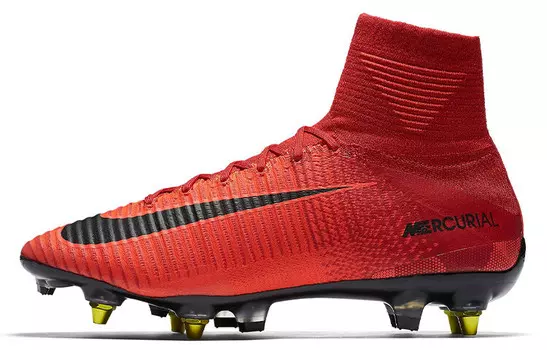 Футбольные бутсы Mercurial Superfly 5 мужские, среднего размера, красные/черные Nike