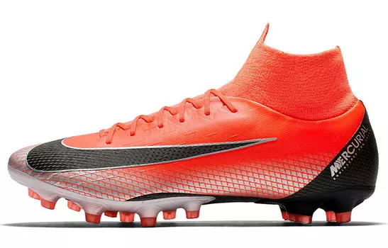 Футбольные бутсы Mercurial Superfly 6 мужские, среднего размера, черные/оранжевые Nike