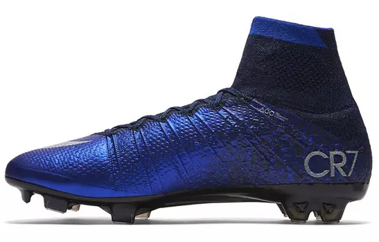 Футбольные бутсы Mercurial Superfly 8 мужские высокие синие/черные Nike