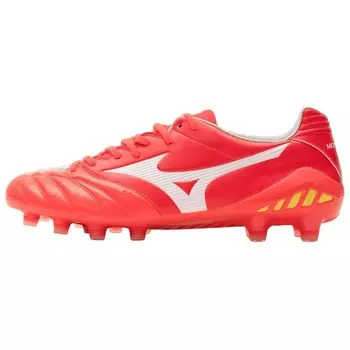 Футбольные бутсы MONARCIDA NEO 2 мужские низкие красные/белые/желтые Mizuno