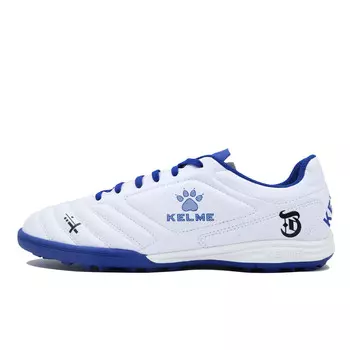 Футбольные бутсы мужские низкие белые/синие Kelme