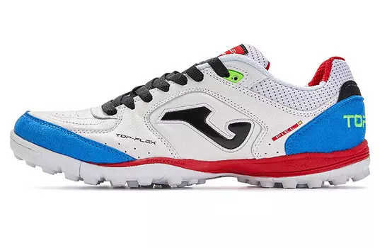 Футбольные бутсы мужские низкие белые/синие Joma