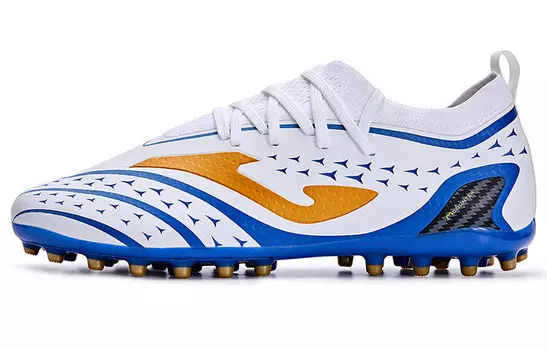 Футбольные бутсы мужские низкие белый/синий Joma