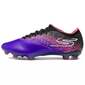 Футбольные бутсы мужские низкие Фиолетовый/черный/красный Skechers