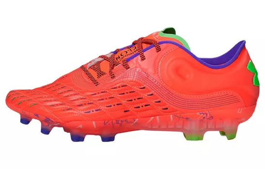 Футбольные бутсы мужские низкие красные Under Armour