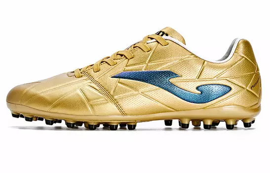 Футбольные бутсы мужские низкие красные золотые Joma