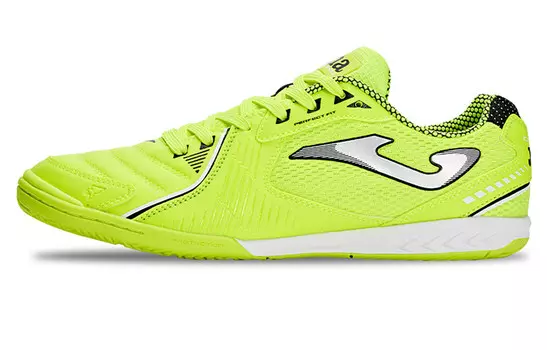 Футбольные бутсы мужские низкие неоново-желтые Joma