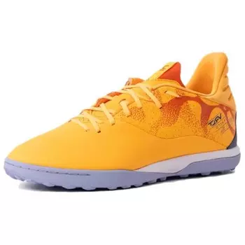 Футбольные бутсы мужские низкие оранжевые Decathlon