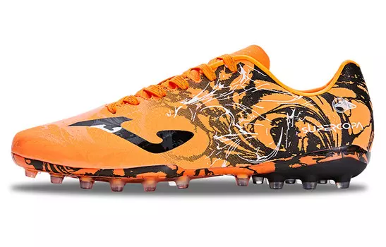 Футбольные бутсы мужские низкие оранжевые Joma