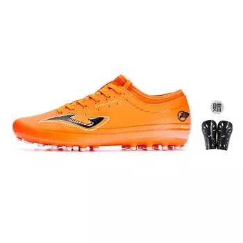 Футбольные бутсы мужские низкие ярко-оранжевые Joma