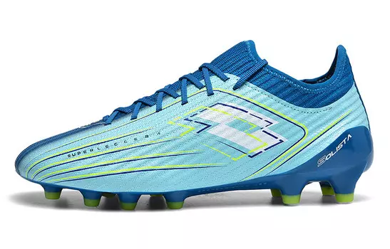 Футбольные бутсы мужские низкие синие Lotto