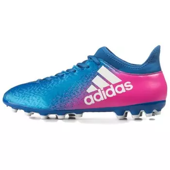 Футбольные бутсы мужские низкие синий/розовый Adidas
