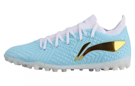 Футбольные бутсы мужские низкие светло-синие Lining