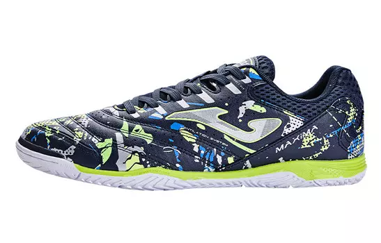 Футбольные бутсы мужские низкие темно-синие / цветные Joma