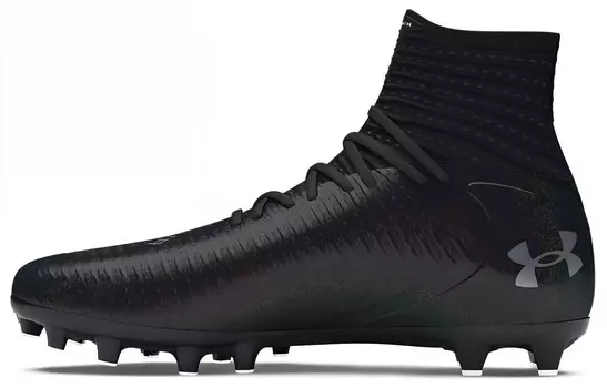 Футбольные бутсы мужские высокие черные Under Armour